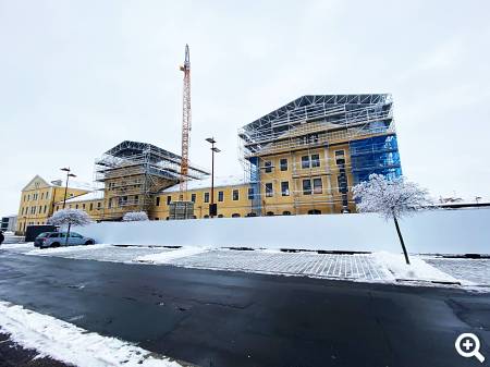 Bahnhof Freiberg erster Bauabschnitt
